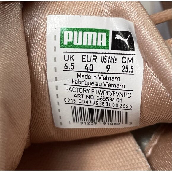 Puma Muse Satin EP Walking Shoes Womens 9 Pink Peach Running Athletic Sneakers - Picture 9 of 10